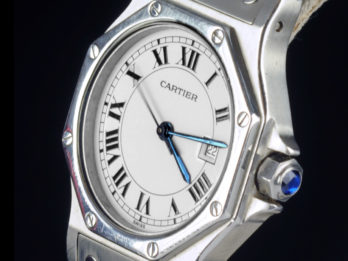 Cartier Santos Octagon Ref 2965 Stainless Steel Automatic Unisex  Watch ca1990s